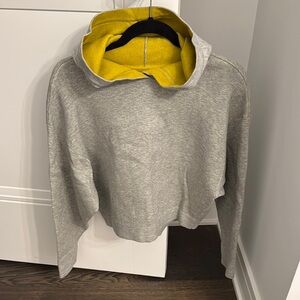 Maeve by Anthro Gray and Yellow woman’s Sweater/sweatshirt